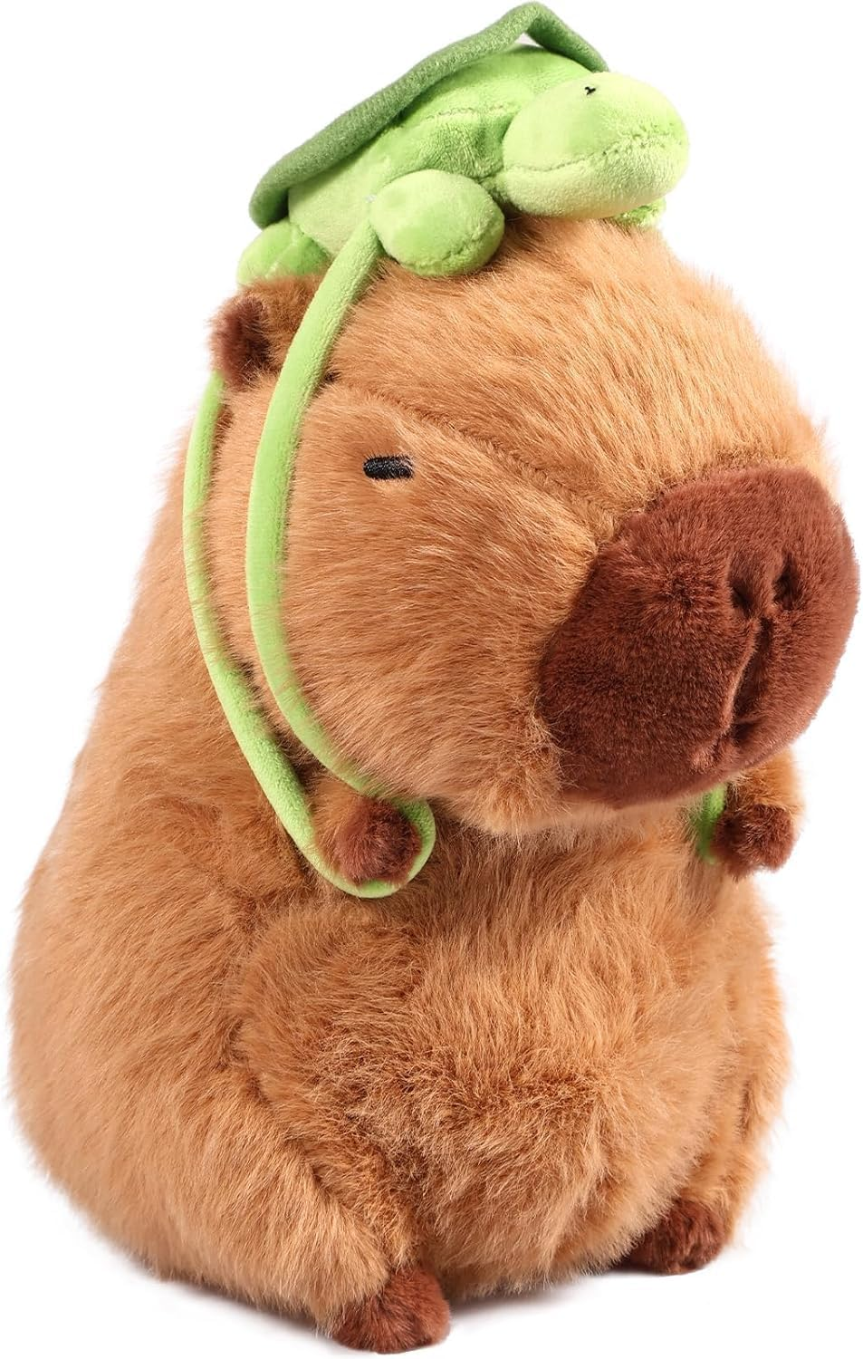 Kukelen Capybara Plush Toy, Soft Stuffed Animal, Realistic Plush Doll Throw Pillow, Brown Stuffed Toy for Kids Adults Christmas New Year Gift (45)