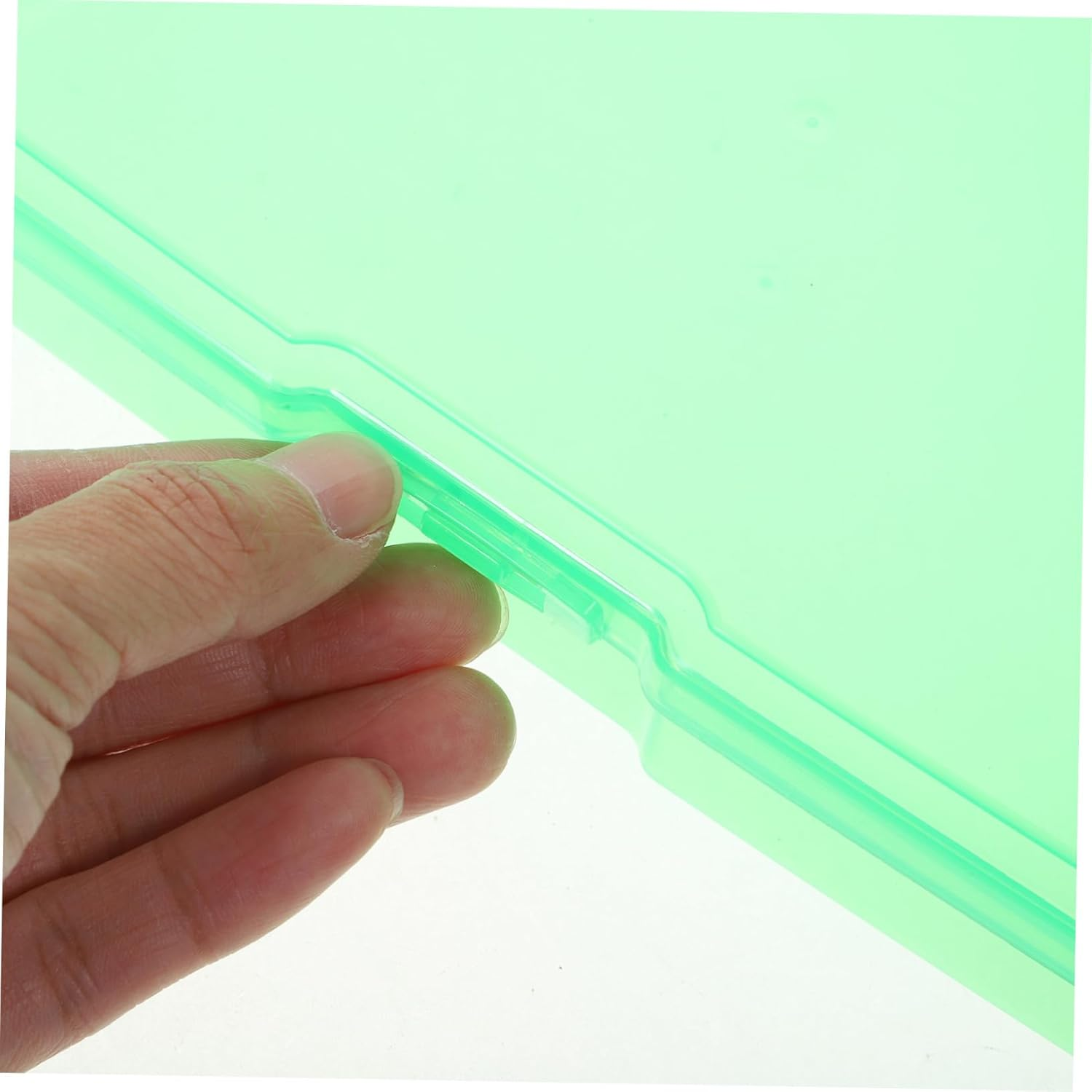 4Pcs Photo Storage Box Plastic Cards Organizer Box Dividers Greeting Card Craft Storage Containers Container Case Pictures Holder Case image number 1