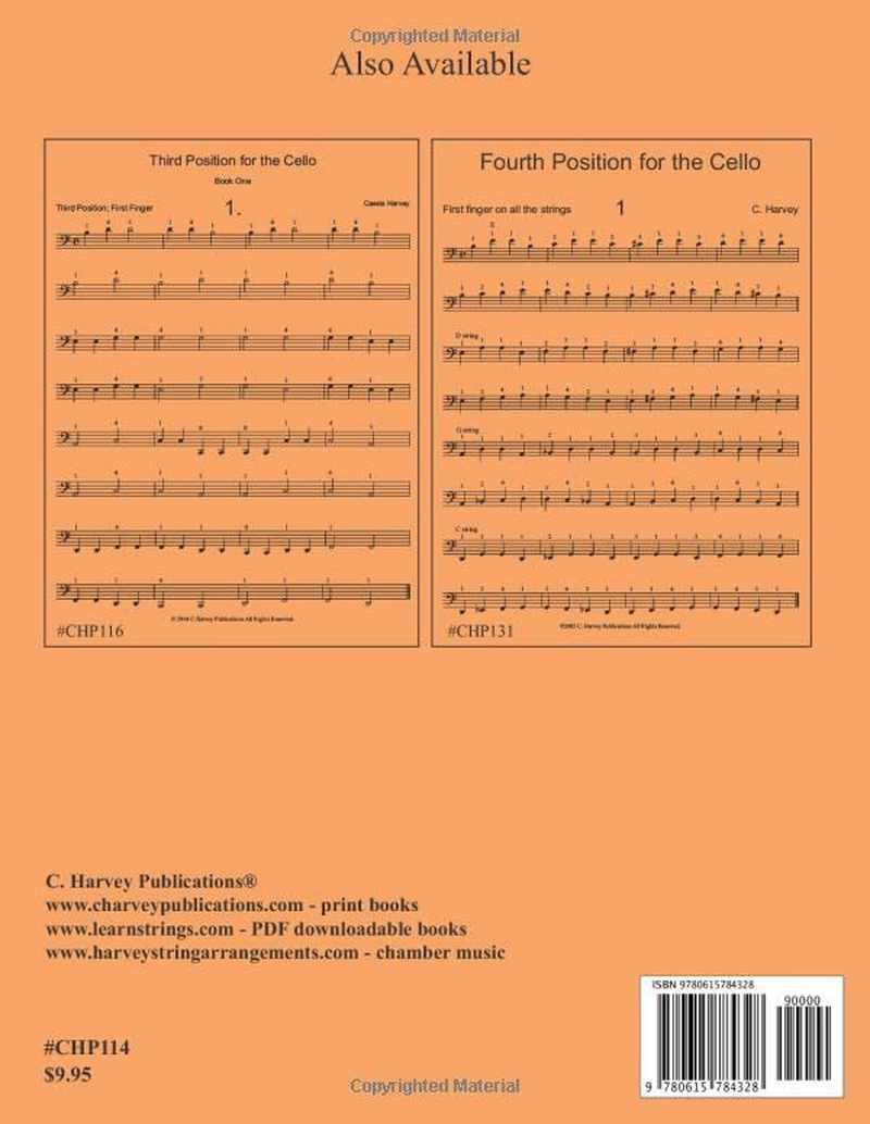 Second Position for the Cello, Book One image number 2