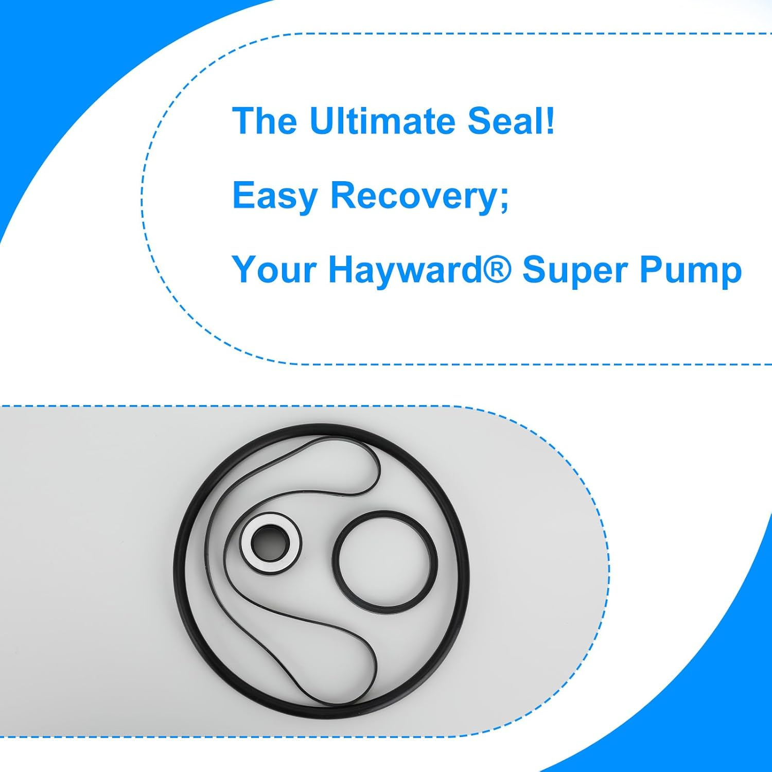 BOXOB Pool Pump Seal & O Ring Kit, Replacement Parts for Hayward Hydramax II SP3000 SP3000X Series Swimming Pool Pump Repair Set Includes Shaft Seal Assembly image number 6