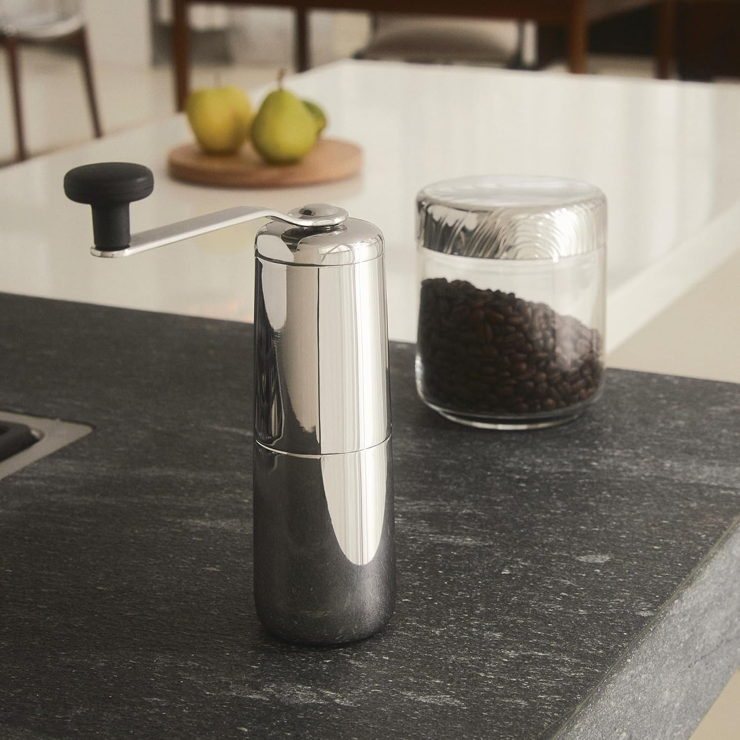 Alessi KT01 Slow Coffee Grinder, Stainless Steel, Steel image number 1