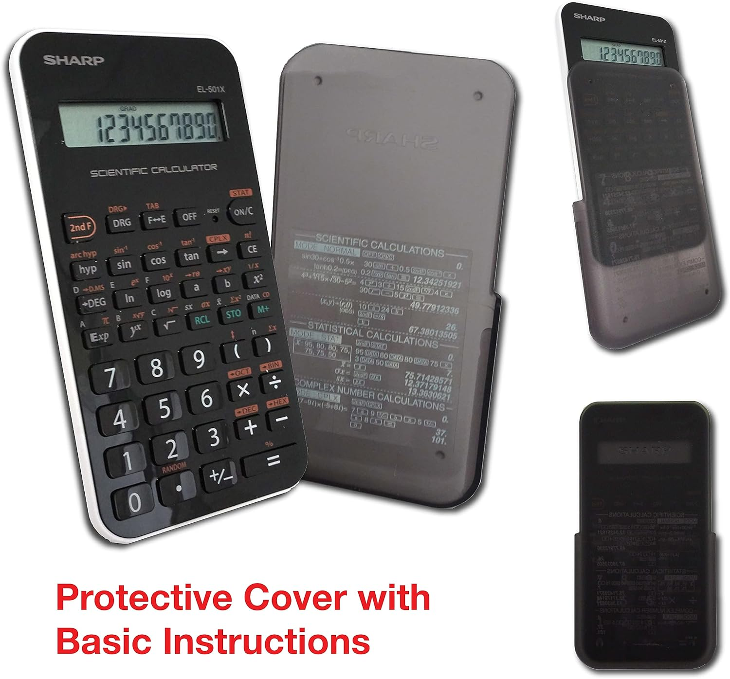 Sharp EL501XBWH Engineering/Scientific Calculator image number 2