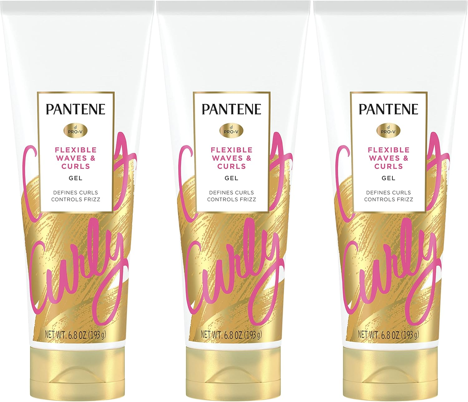 Pantene, Hair Gel, Flexible Wave, Pro-V, 6.8 Fl Oz, Triple Pack