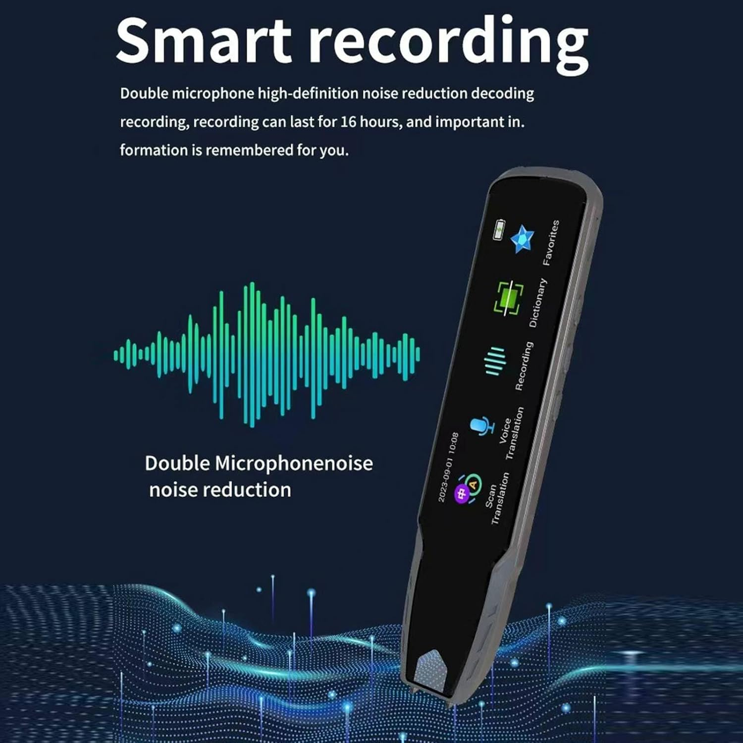 Translator Pen Scanner, Language Translator Device Text to Speech Device for Dyslexia, 240 Dictionary, Translation, Scanning, Recording Pen Translator for Languages Online image number 4