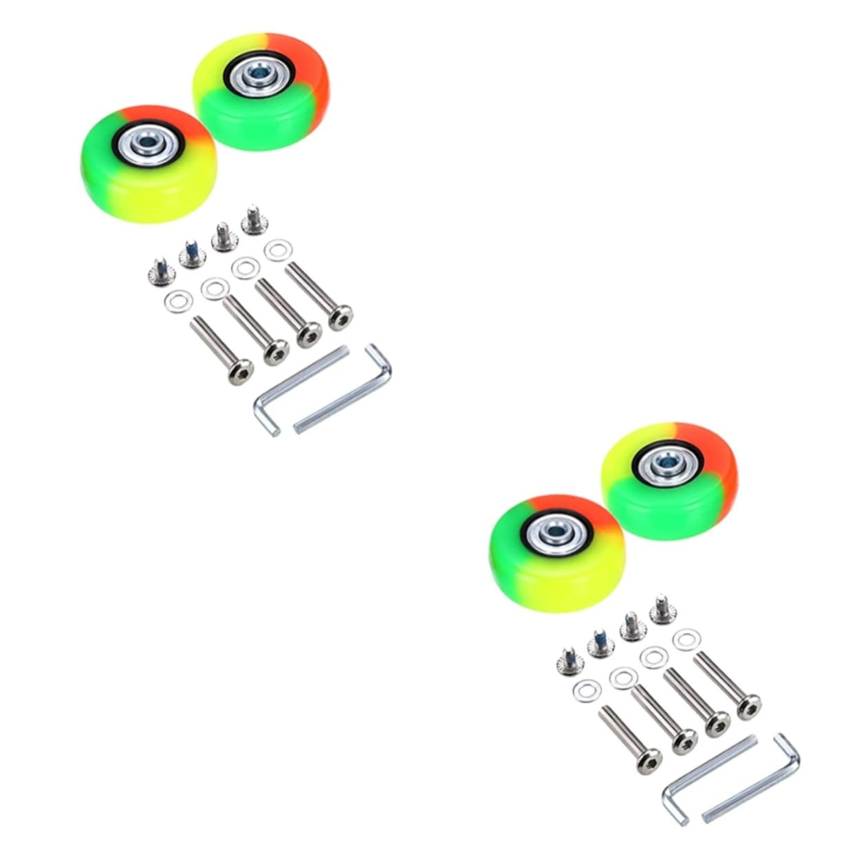 Gatuida 4Sets Suitcase Caster Wheels Luggage Wheels Replacement Swivel for Travel Suitcase Luggage Mute Replacement Parts image number 3