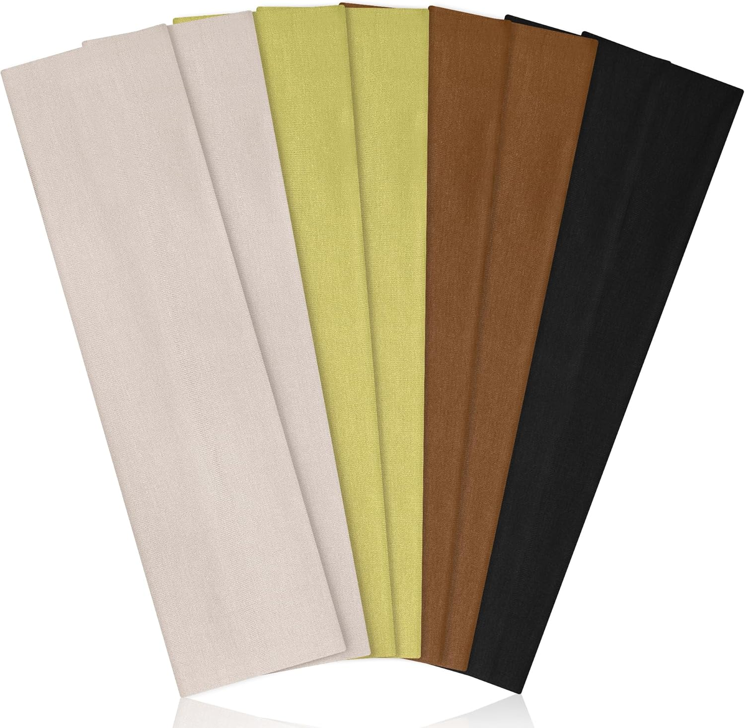 Headbands for Women Non Slip - Stylish Sports Hair Bands for Women'S Hair - Soft Cotton Cloth Stretchy Headbands for Women for Yoga, Outdoor Exercise Running