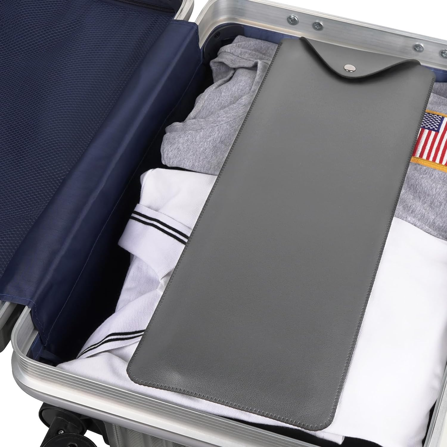 Geekria Full Size Slim Keyboard Sleeve Case, Vegan Leather Travel Bag, Keyboard Protective Cover for Logitech MK955/ K950/ MX Keys S/MX Keys Advanced Wireless Illuminated (Dark Grey)