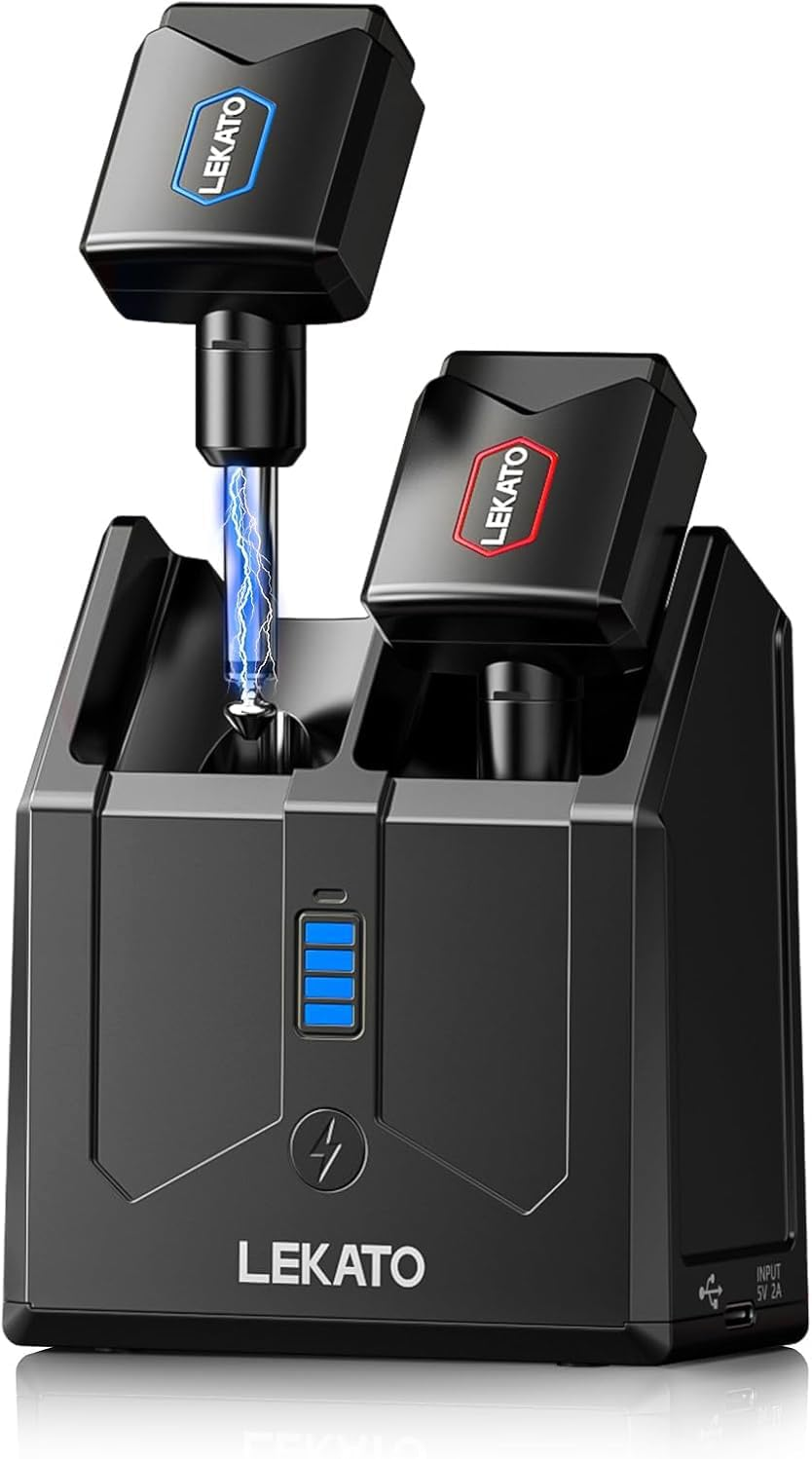 LEKATO Wireless Guitar System with Charging Box 5.8Ghz Audio Wireless Transmitter Receiver Wireless Guitar Transmitter and Receiver Rechargeable Wireless Audio System for Electric Guitar Bass image number 5