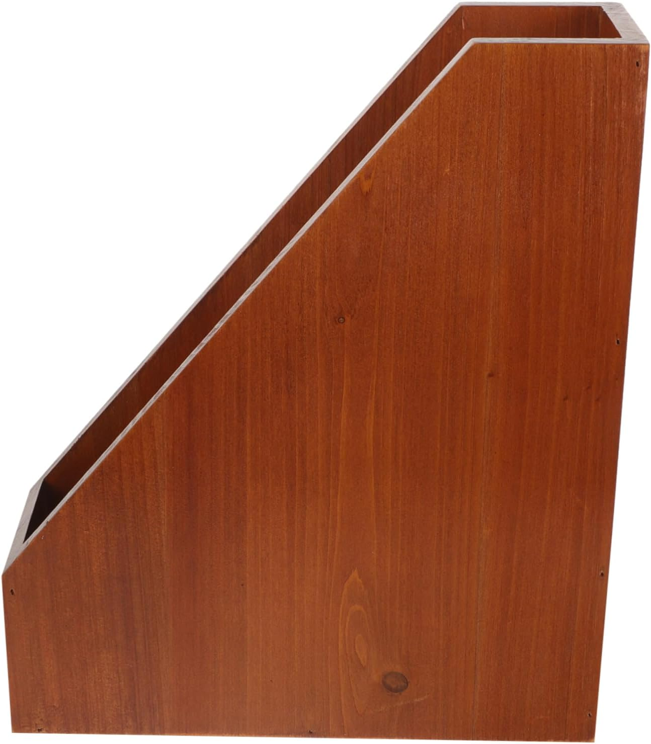 Parliky Rustic Wooden Desk Organizer Office Storage Wooden Box Desk Accessory for Women