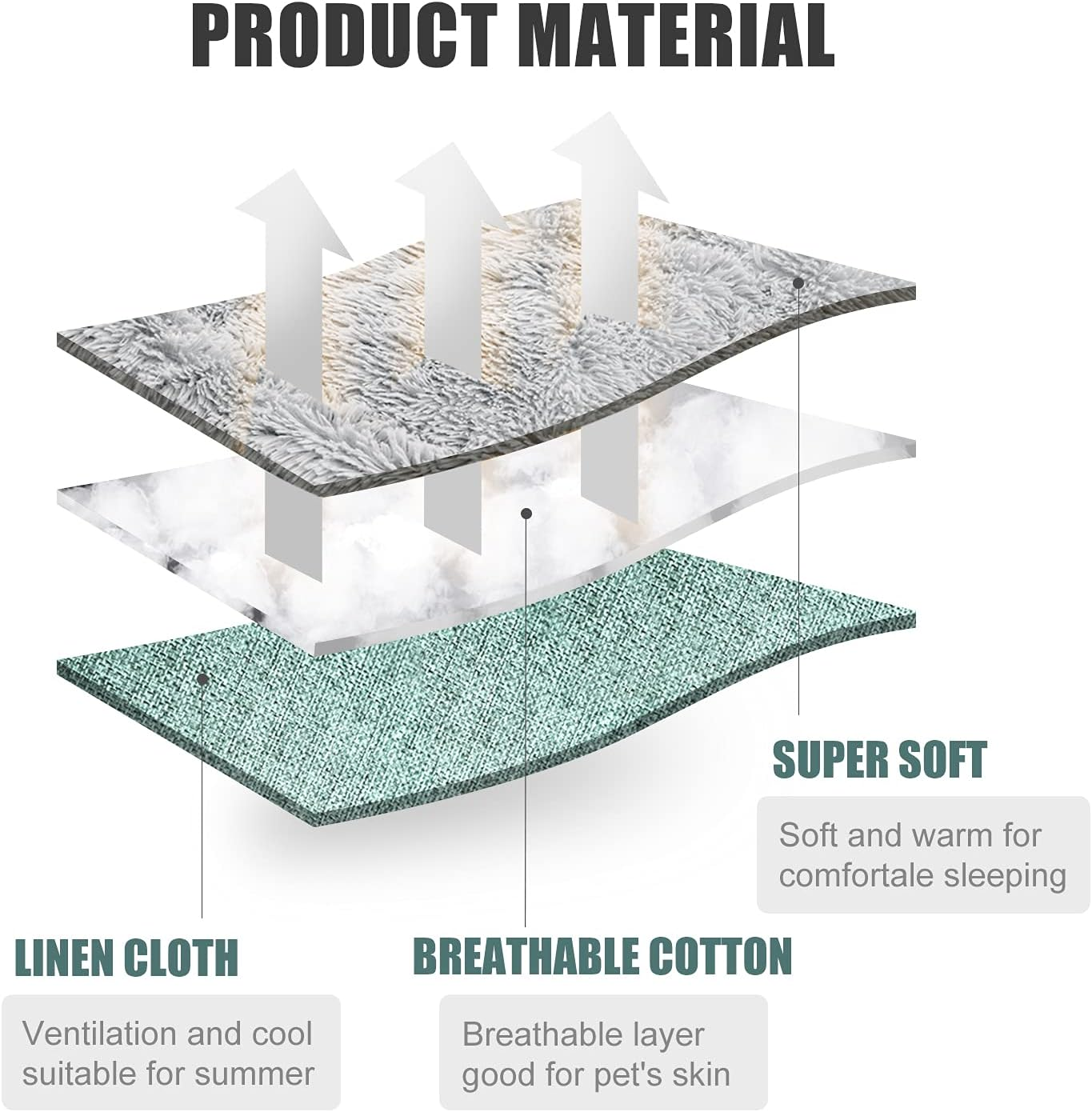 HDLKRR Cat Bed Small Dog Bed, Self Warming Cat Beds Self Heating Cat Dog Mat, Extra Warm Thermal Pet Pad for Indoor Outdoor Pets, Calming Dog Crate Bed Pet Cushion, 23.6X19.7Inch - Brown image number 4