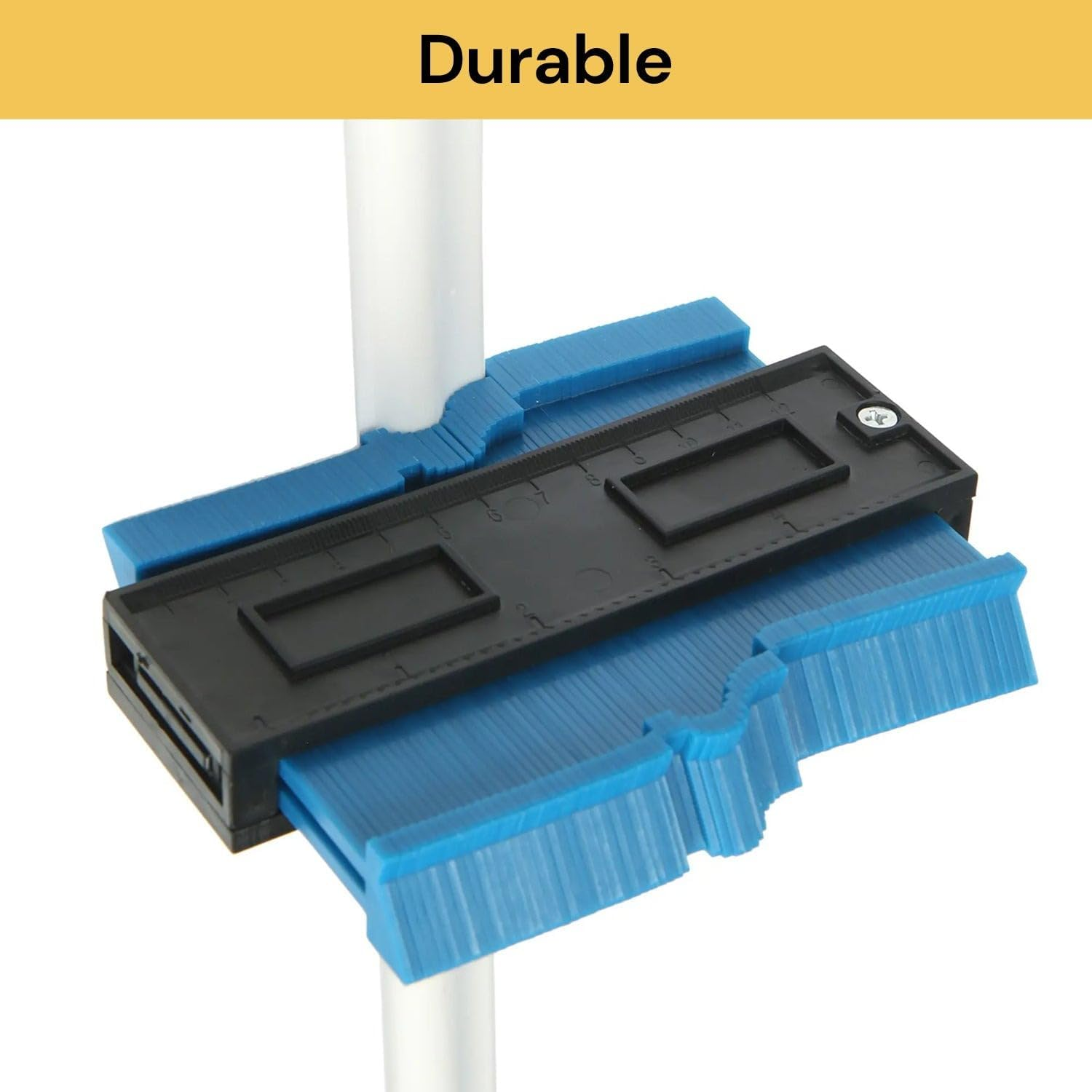 EZONEDEAL Contour Gauge Duplicators, Simple Shape Contour Gauge Duplicator, Instant Template for Curved and Odd Shapes, Easy Master Outline Gauge Tool for Cutting (1 PC) - 1 Pc image number 4