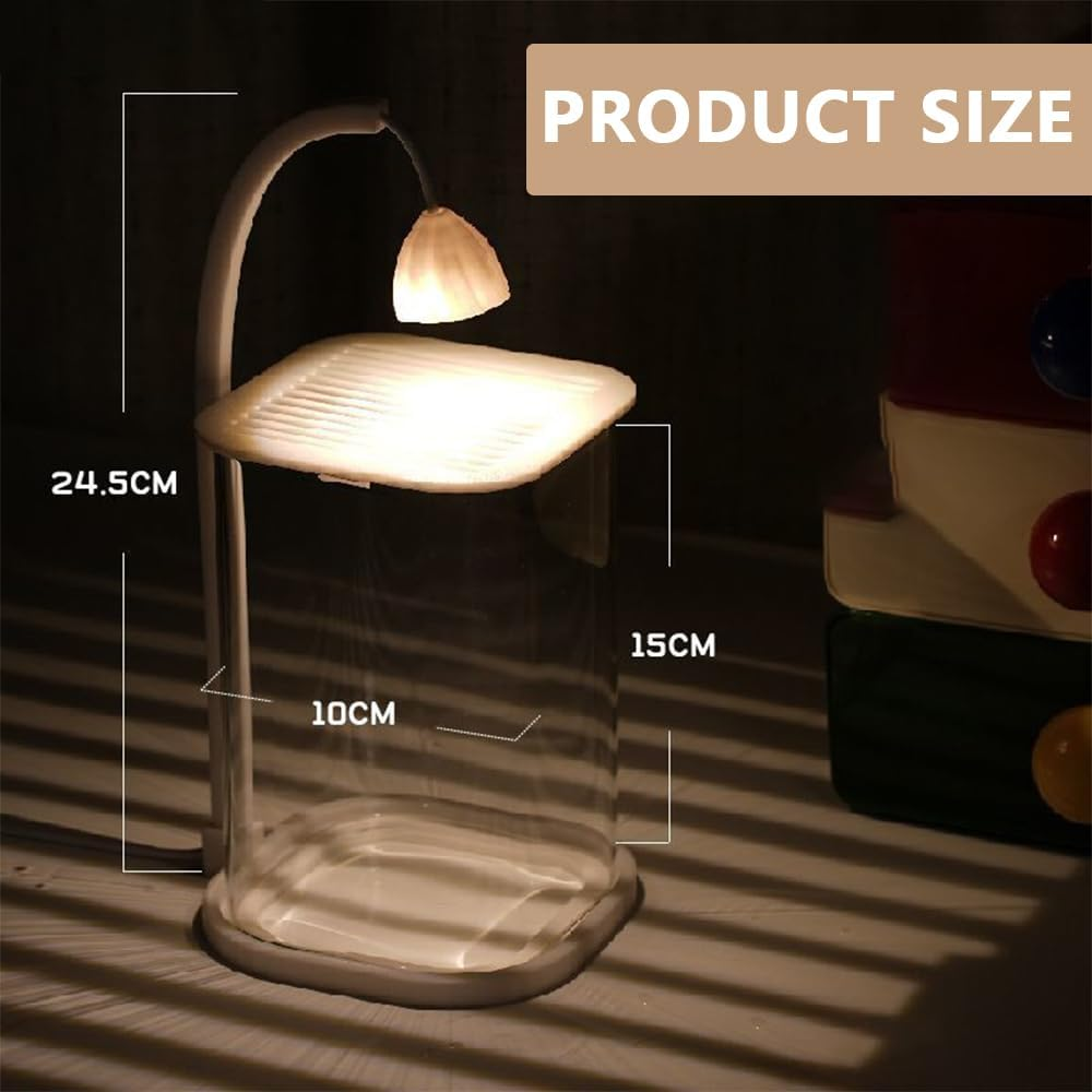 Mini Desktop Glass Aquarium with LED Light &ndash; 10&times;10&times;15Cm Small Fish Tank for Betta, Shrimp, or Aquatic Plants &ndash; Compact Rimless Tank for Home or Office Decor image number 2