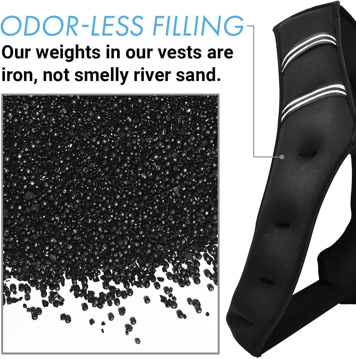 Aduro Sport Weighted Vest Workout Equipment, 4Lbs/6Lbs/12Lbs/20Lbs/25Lbs/30Lbs Body Weight Vest for Men, Women, Kids image number 2