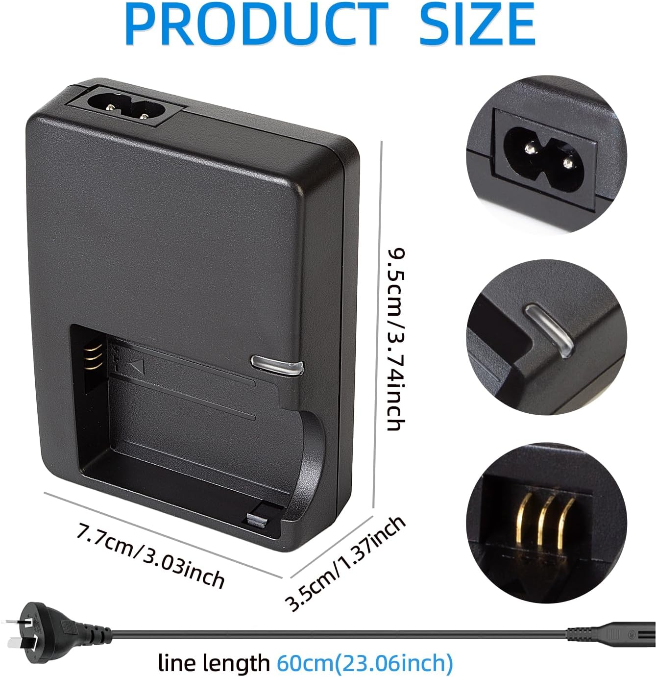 KWTOUL LP-E5 Battery Charger LC-E5 LC-E5E Compatible with Canon EOS 1000D, EOS 450D, EOS 500D, EOS Kiss F, EOS Kiss X2, EOS Kiss X3, EOS Rebel T1I, EOS Rebel XS, EOS Rebel Xsi image number 4