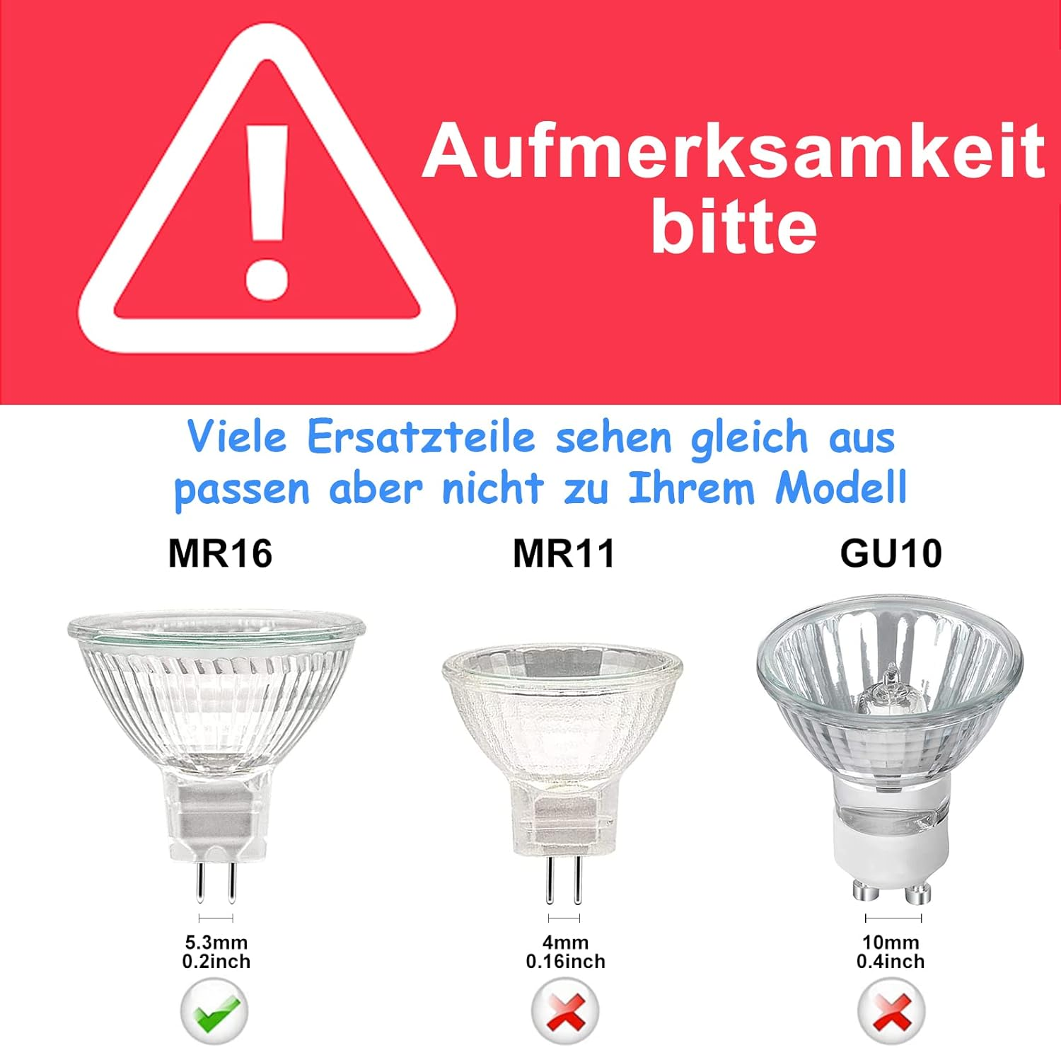 Weshlmpo Halogen MR16 Gu5.3 Halogen Light Bulb Dimmable 12 V 35 W Warm White 2700 K for Halogen Spotlight Installation Rail Lighting Pack of 6 image number 2