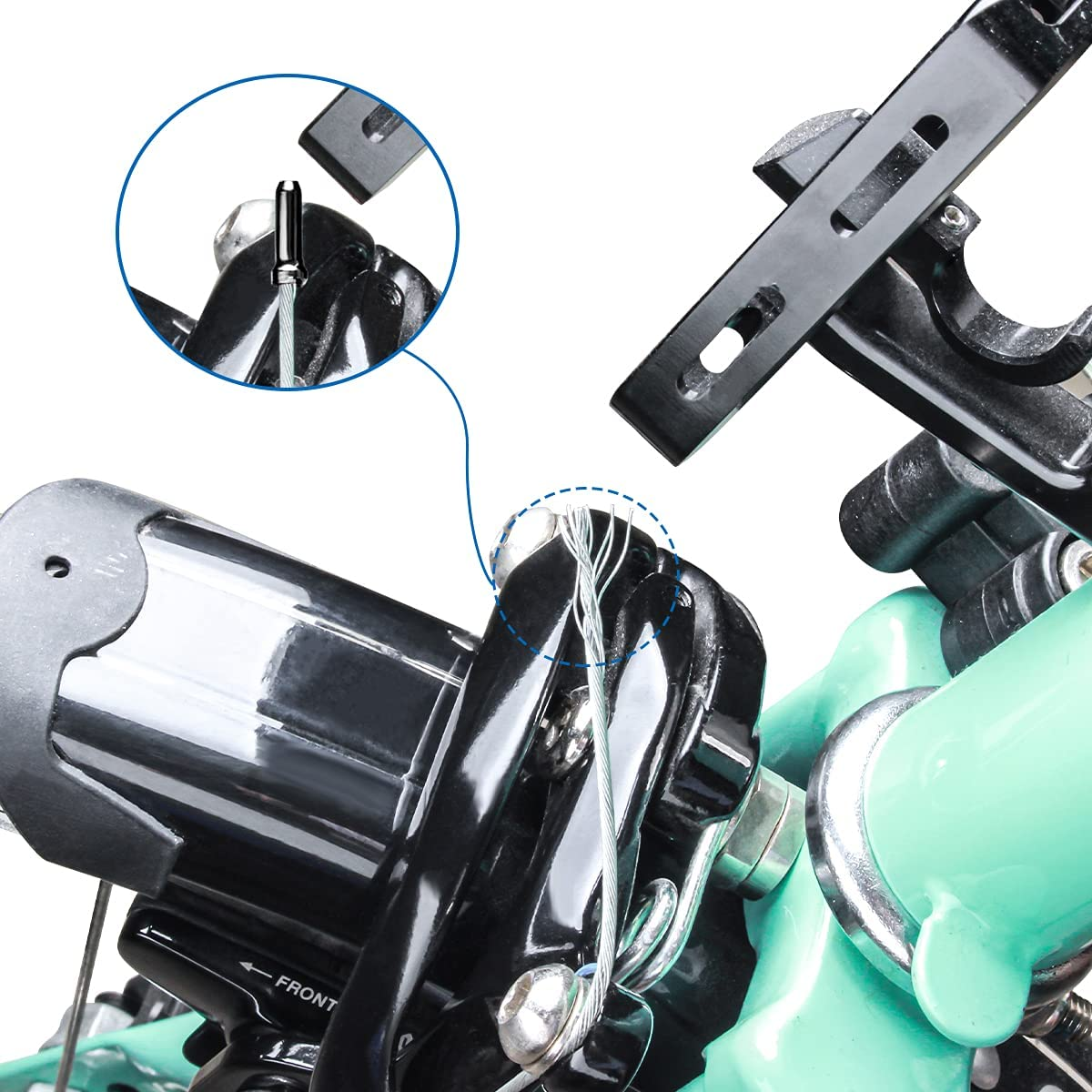 MUQZI Cable End Crimps, Bike Cable End Caps Bicycle Brake Tips Shifter Cable Ends Cap for MTB and Road Bike image number 5