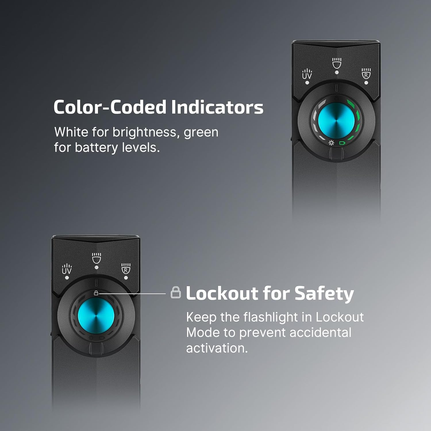 OLIGHT Arkpro Lite Rechargeable EDC Torch 1200 Lumens 3-In-1 Portable Flashlight with White, Red & UV Light for Pet Urine Detection, Camping, Daily Use (Matte Black) image number 6