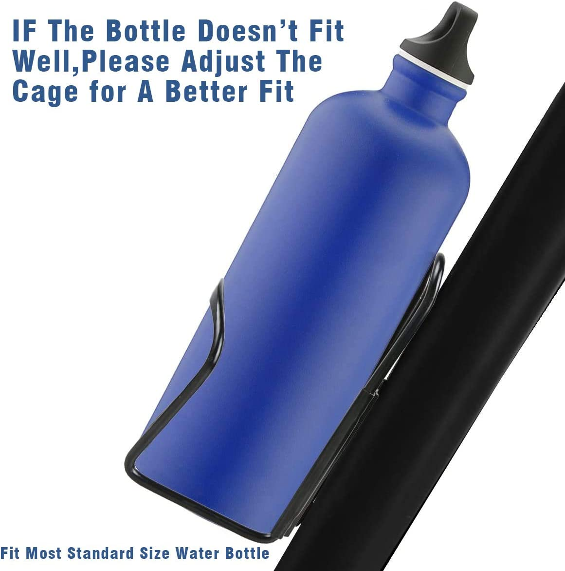 QUMOX 2X Water Bottle Cages Holder - Lightweight Alloy Aluminum for Bike Black image number 6