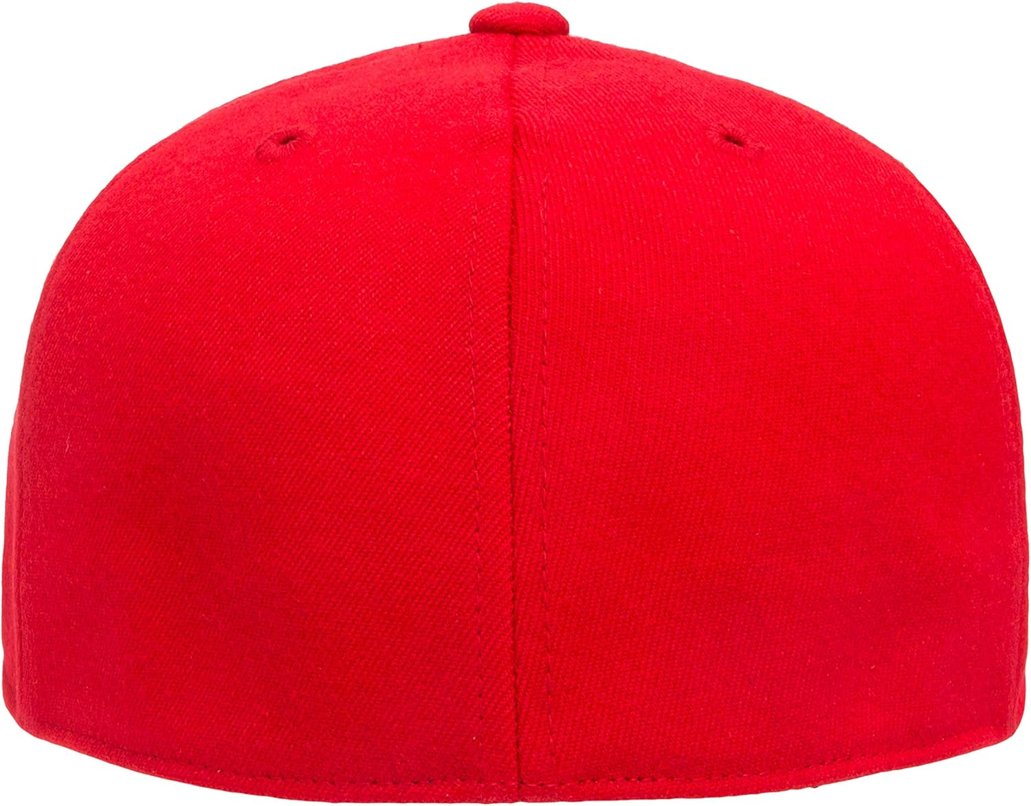 Flexfit Mens 6210 Men'S 210 Fitted Flat Bill Cap Hat - Red image number 2