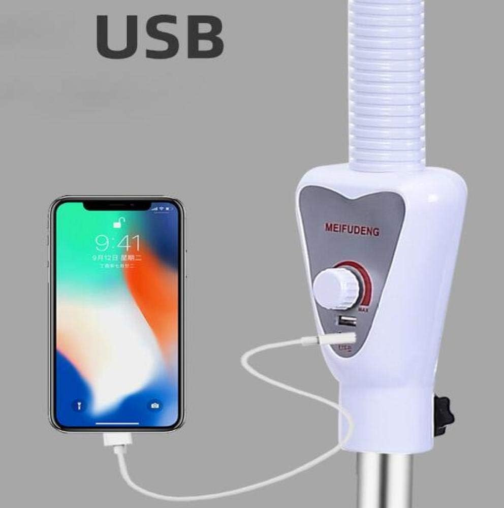 Magnifying Magnifier Lamp 360&deg; Rotatable Floor Standing Magnifying Lamp with 20X Magnifying Glass Light Spa Beauty Tattoo,Pink A/A XXZ image number 3