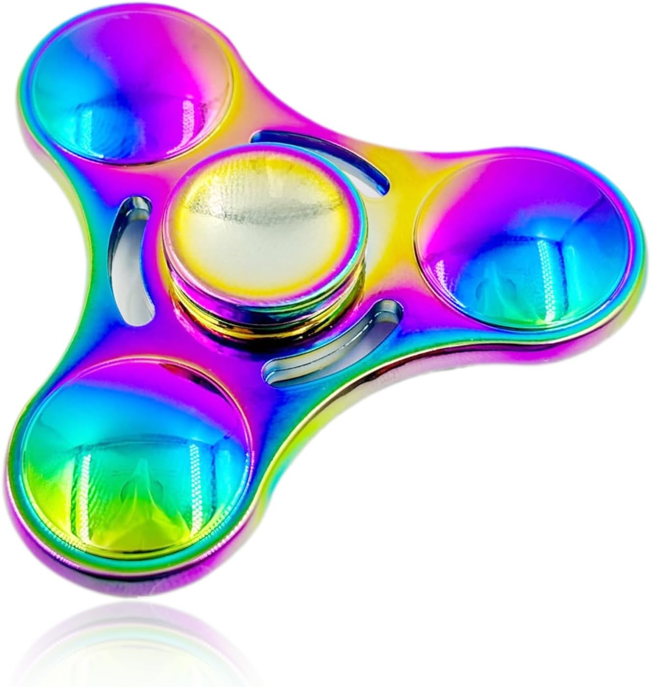 Zoltrax Fidget Spinner - Stainless Steel Rainbow Fidget Toys for Adults,High-Speed EDC ADHD Focus Stress Relief, Durable Metal Hand Spinner image number 5