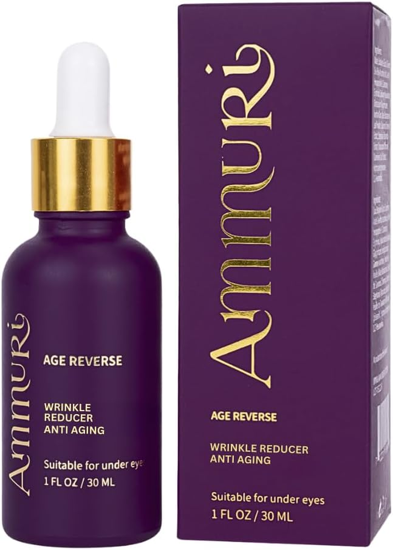 Ammuri Anti-Ageing Face Serum with Peptide, Matrixyl 3000, Hyaluronic Acid & Vitamin C - Triple Combination for Skin Care, Face Care, Acne Treatment - 30Ml Bottle