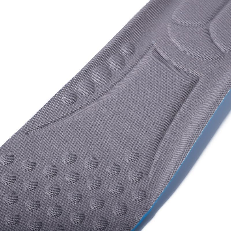 3 Pairs Comfortable Replacement Shoe Insole Inserts, Foot Massage Breathable Shoe Soles Relief Insoles for Working Daily Use (Blue, L)