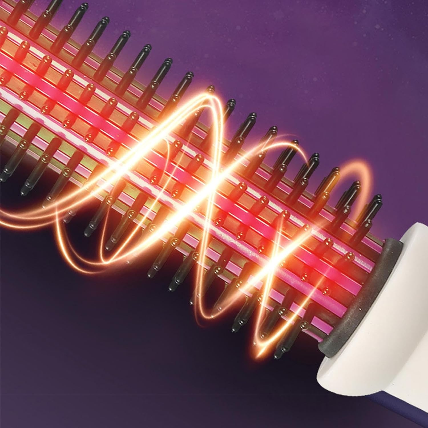 Ionic Curling Brush - 28Mm Travel Iron Comb, Negative Ion Thermal Straightening Brush | Hair Styling Tools Curling Brush for Home Colleg