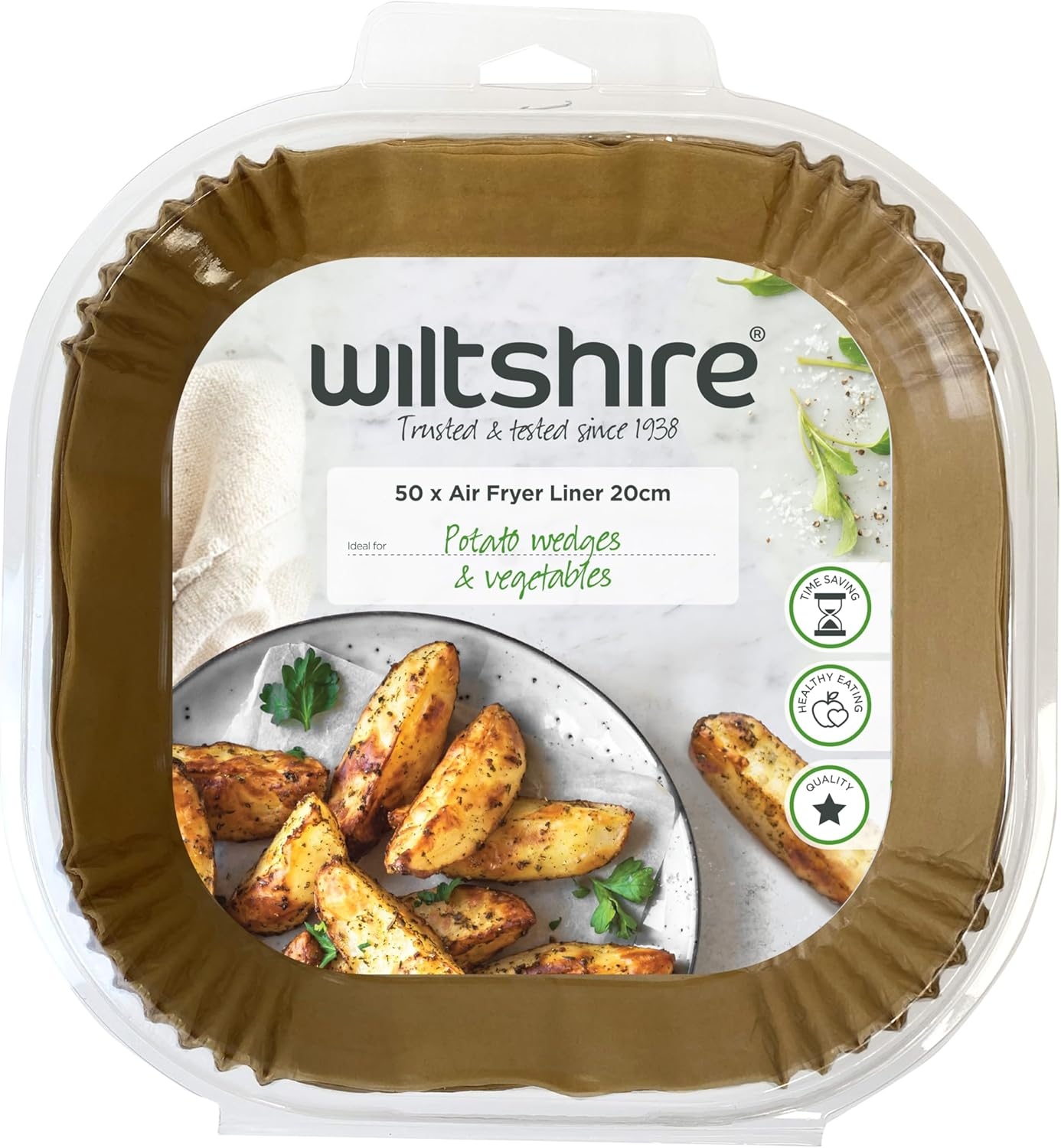 Wiltshire Air Fryer Paper, Square, 20 Cm Size