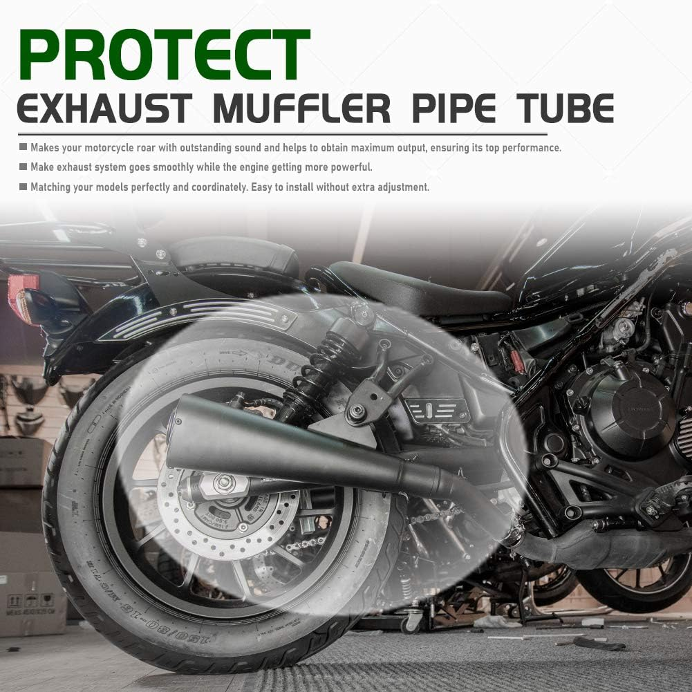 Motorcycle CMX500 Slip on Exhaust Muffler Pipe Tube Upgrade Accessories Parts Compatible with H.Onda Rebel CMX 500 CMX500 Rebel500 2017 2018 2019 2020 2021 2022 2023 17-23 image number 4