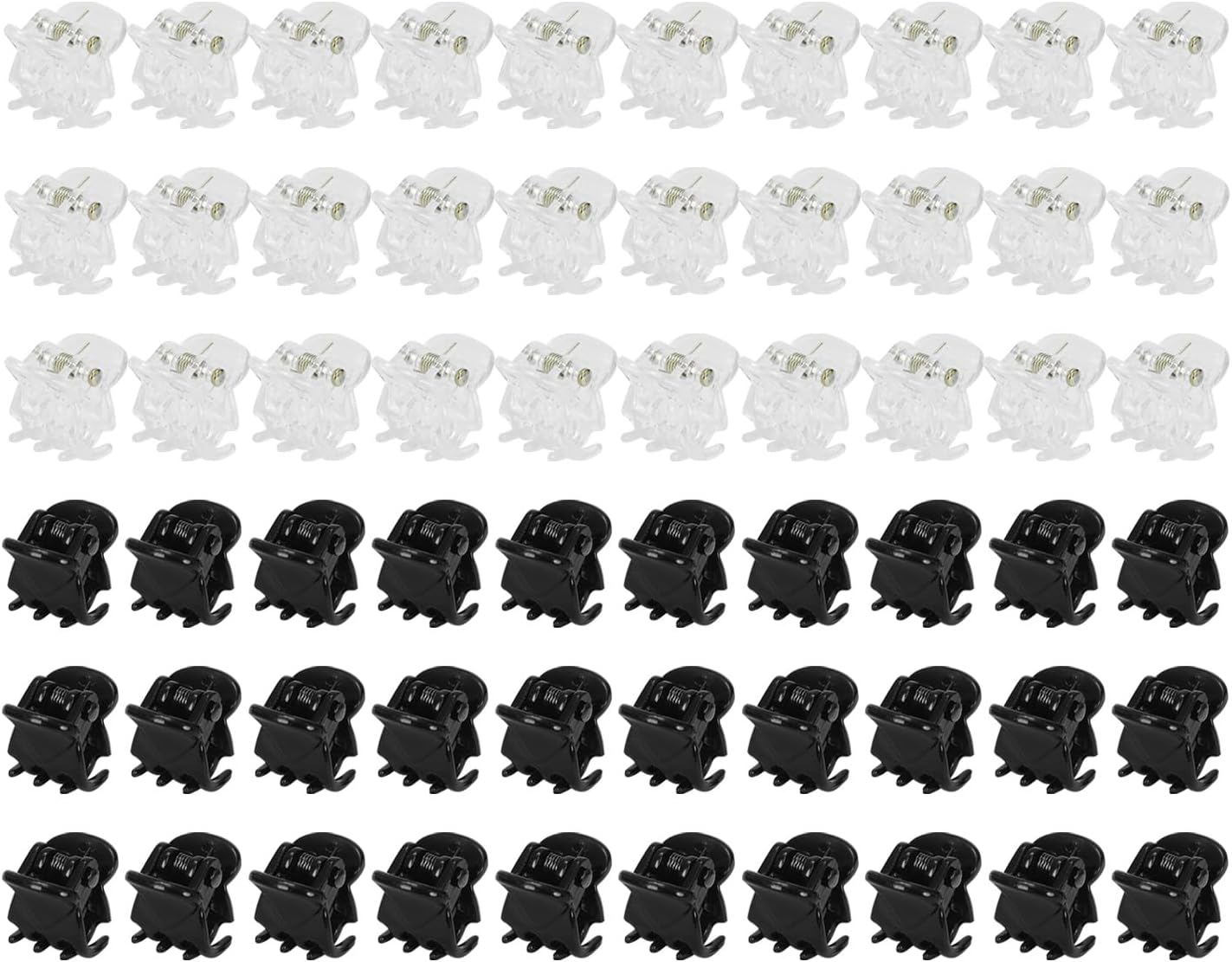 60 Pieces Mini Hair Pins, Simple Plastic Hairpin, Hairstyle Decorations, Slide Hair Pins, Hairdressing Fixing Tools image number 5