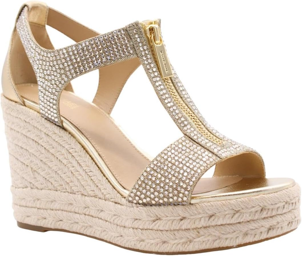 Michael Kors Women'S Berkley Mid-Heel Wedge Sandal