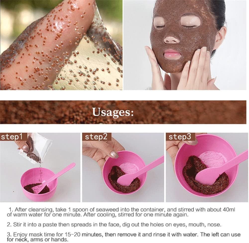 50PCS Algae Seaweed Mask for the Face Masks Algae Mask Face Care Moisturizing Whitening Mud Mask Skin Care anti Aging anti Wrinkle image number 3