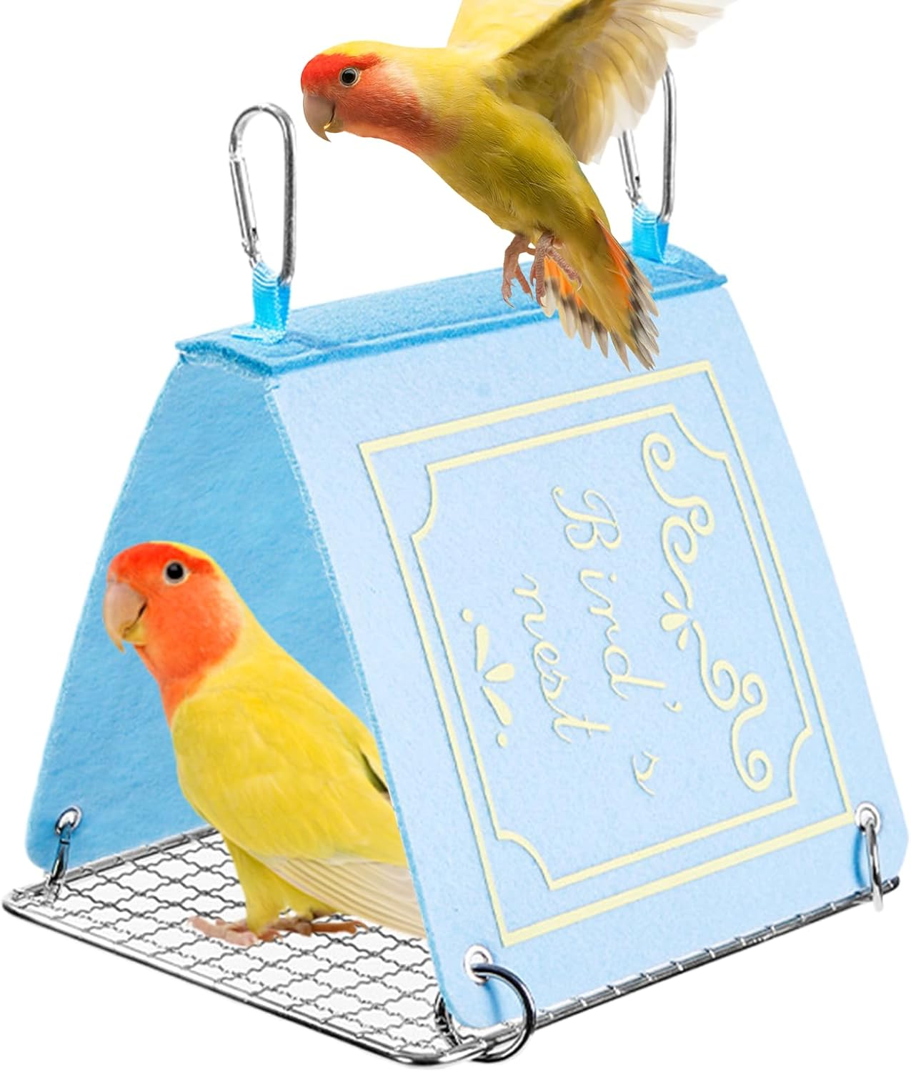 Bird Bed for Cage - Bird House Cockatiel Nest Hammock - Book Nest Perch House Parakeet Cage Accessories for Macaw Finch Conure Cockatoo Canary Cockatiel Lovebird Sleeping image number 4