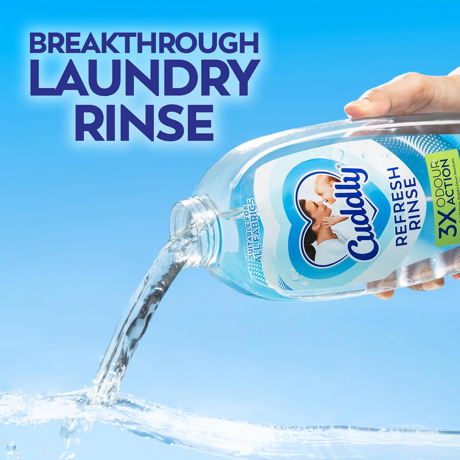 Cuddly Ocean Fresh Refresh Odour Remover Fabric Rinse 850 Ml
