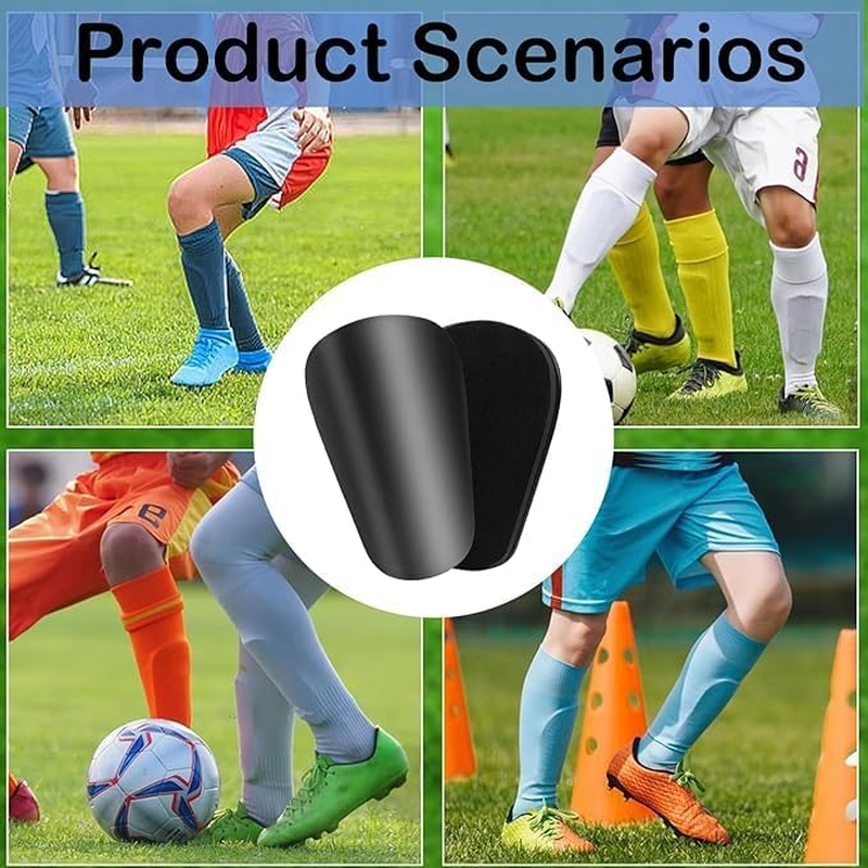 SZHENGSHAN Mini Football Shin Guard, 4Pcs, Small, Black, Multi-Sport, Shin Guard image number 1