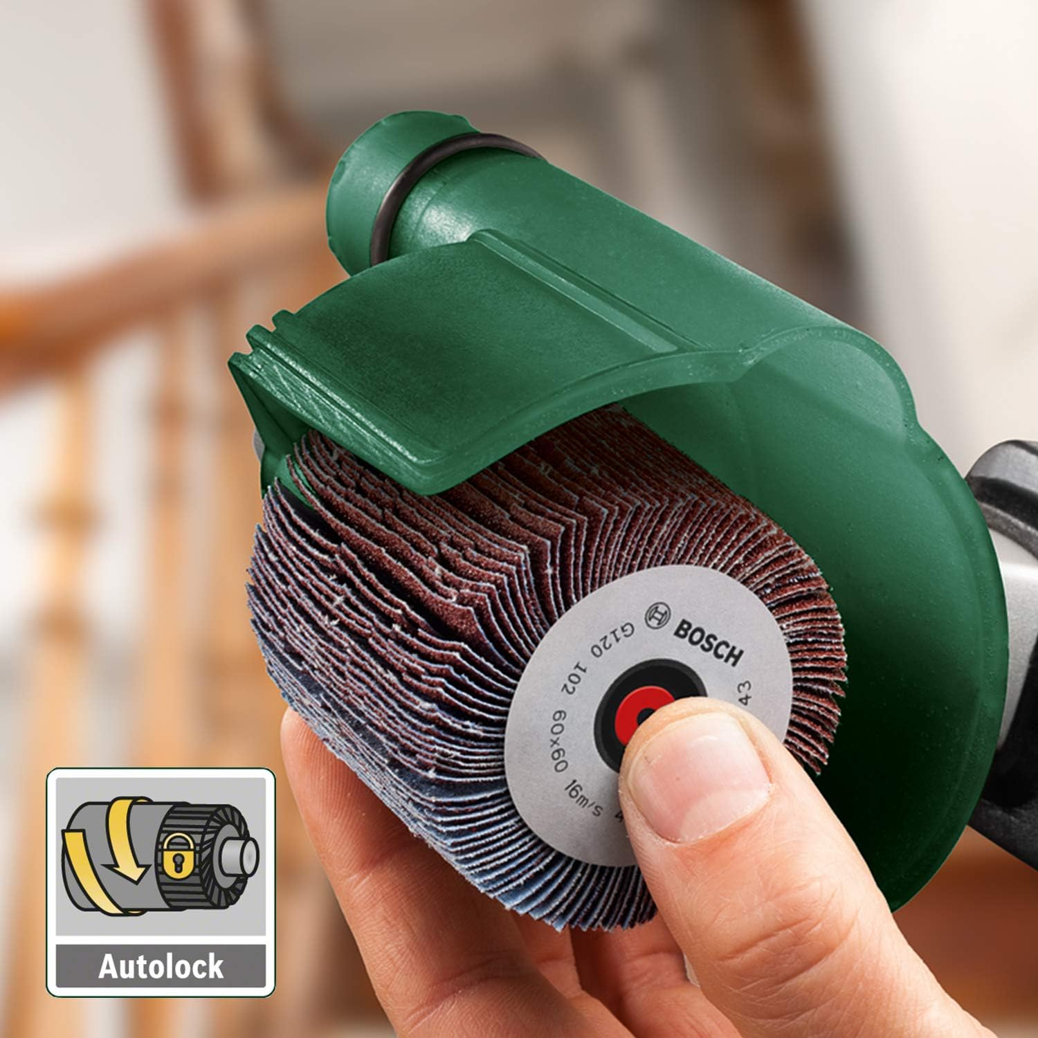 Bosch Texoro Sanding Roller (250 Watt, 3 Accessories, Accessory Box, in Box), Green image number 1