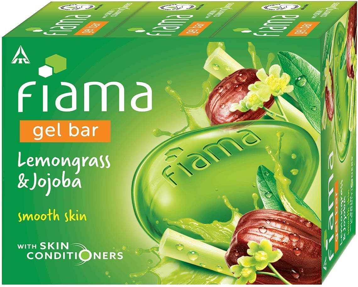 Fiama Gel Bar, Lemongrass and Jojoba for Smooth Skin, with Skin Conditioners, 125G (Pack of 3) image number 5