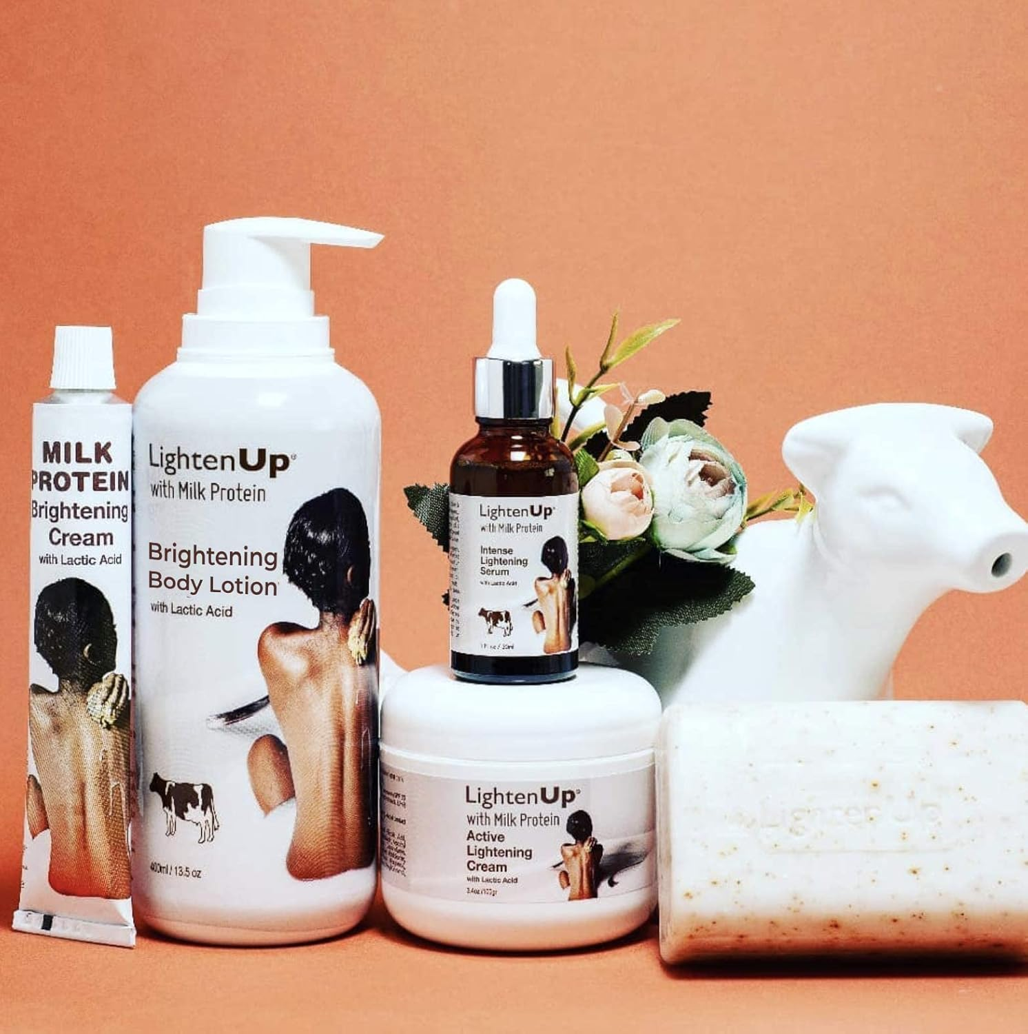 Lightenup, Lactic Acid Lotion | 13.5 Fl Oz / 400Ml | AHA Body Cream | Fade Dark Spots on Body, Knees, Armpit, Underarm | with Shea Butter, for Women and Men image number 3