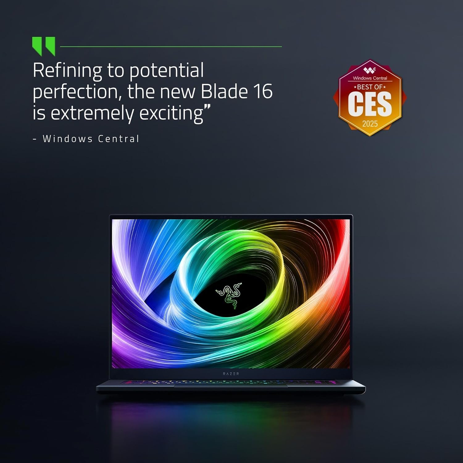 Razer Blade 16 - Ultra-Thin 16-Inch Gaming Laptop with 16" Qhd+240Hz OLED Display, AMD Ryzen AI 9 365 Processor, 32GB Lpddr5X RAM, NVIDIA RTX 5070 Ti/1Tb SSD image number 3