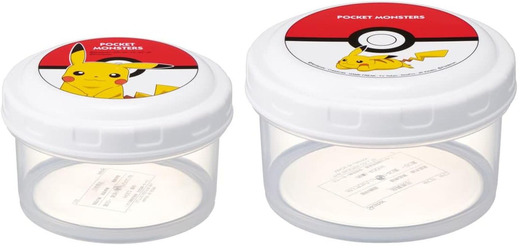Skater RFC2S-A Food Container, Storage Container, Bento Box, Pokemon Pokeball, S/M 2 Pieces, Made in Japan image number 1