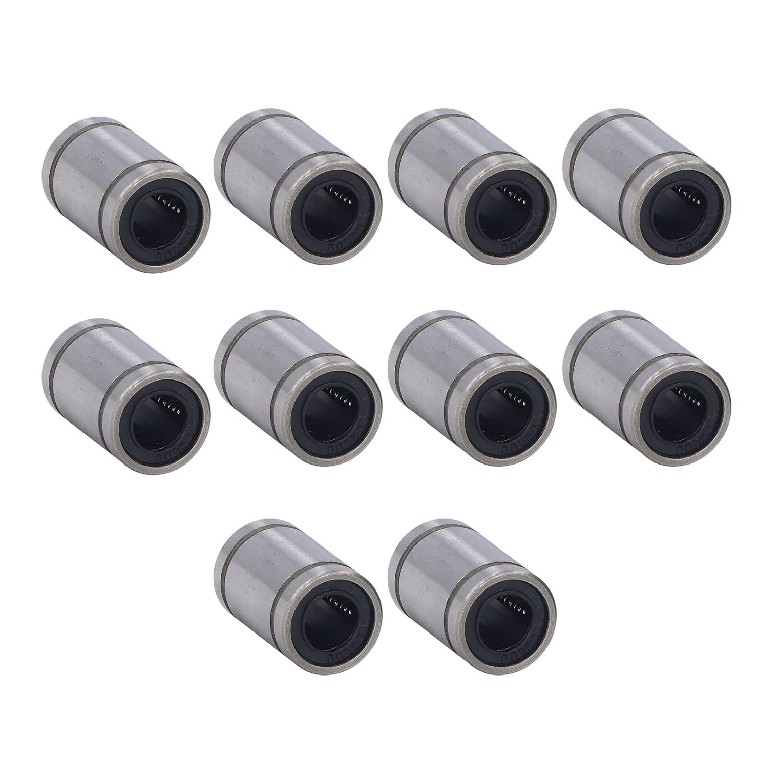 10Pcs Linear Motion Bearing Linear Ball Bearings Cylinder Optical Axes Slider Test Frame Spare ID 8Mm OD 15Mm LM8UU for 3D Printers, Numerical Control, Slides image number 2