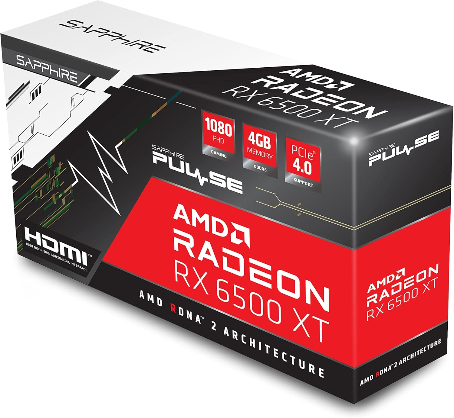 Sapphire Pulse AMD Radeon&trade; RX 6500 XT Gaming OC 4GB GDDR6 HDMI/DP image number 2