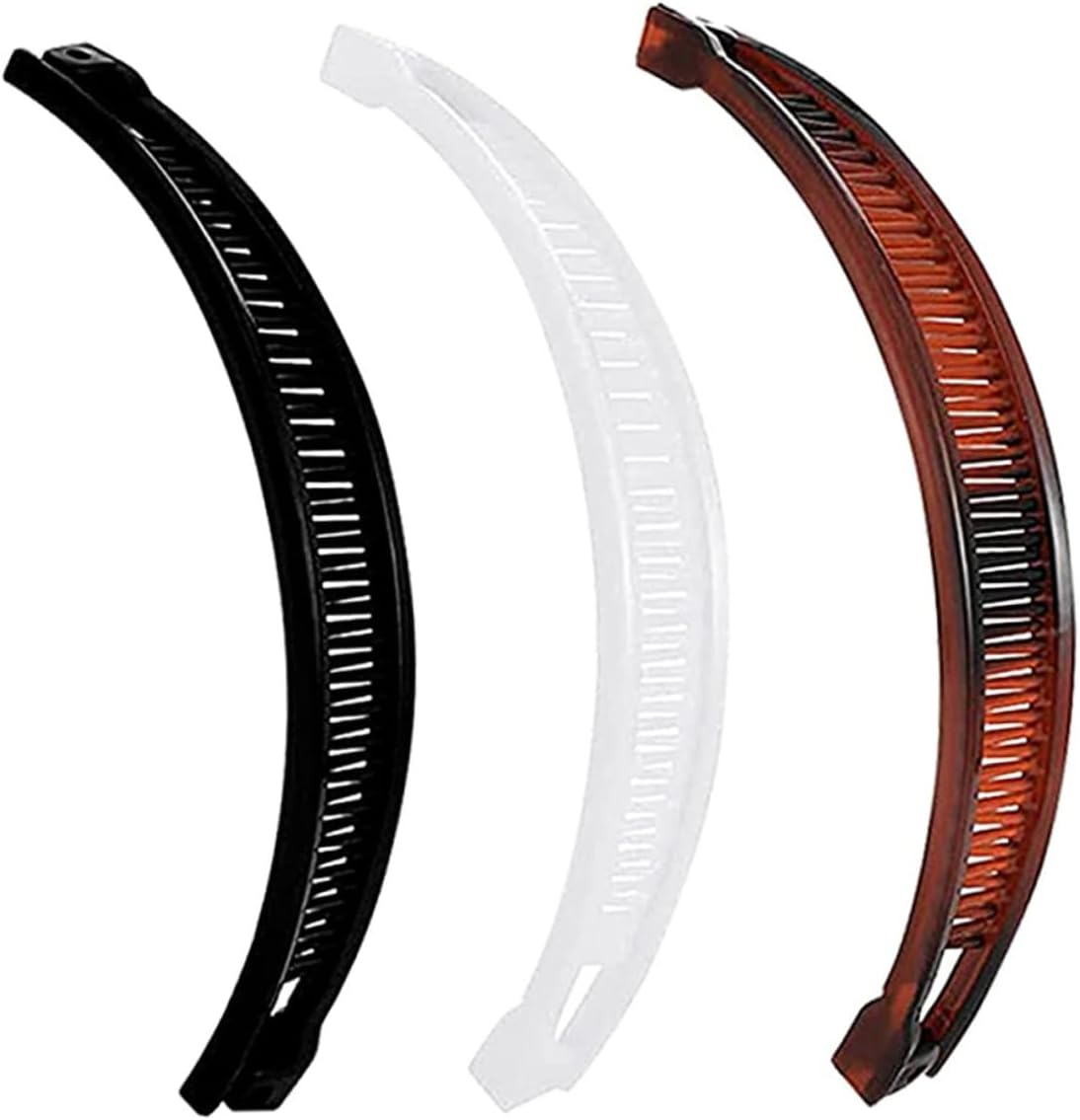 Banana Hair Clip, Hair Clips Vintage Clincher Combs 3Pcs Banana Hair Clips Claws Hair Grips Hair Accessories for Women, Banana Clips for Thick Hair image number 4