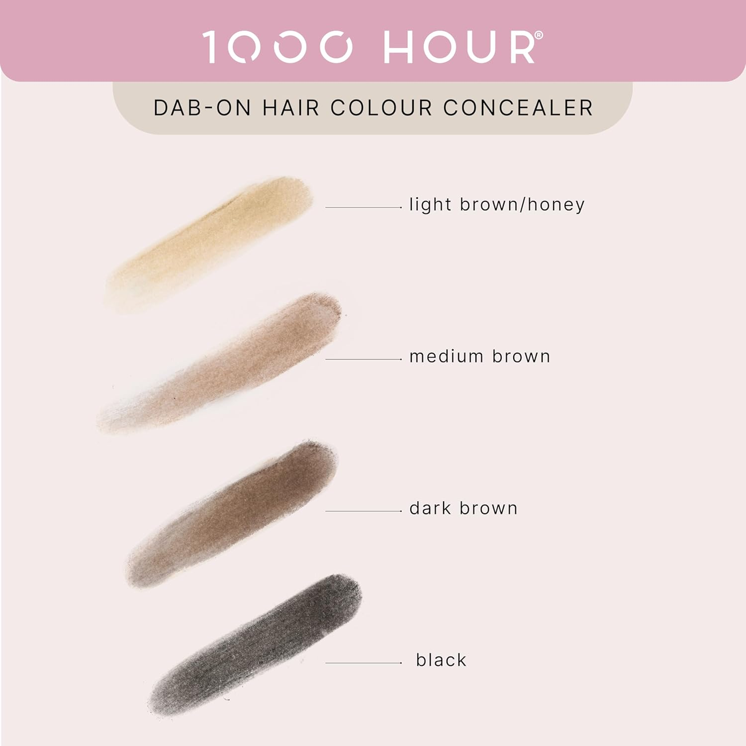 1000 HOUR Dab-On Hair Colour Concealer, Dark Brown - Light Brown Honey image number 6