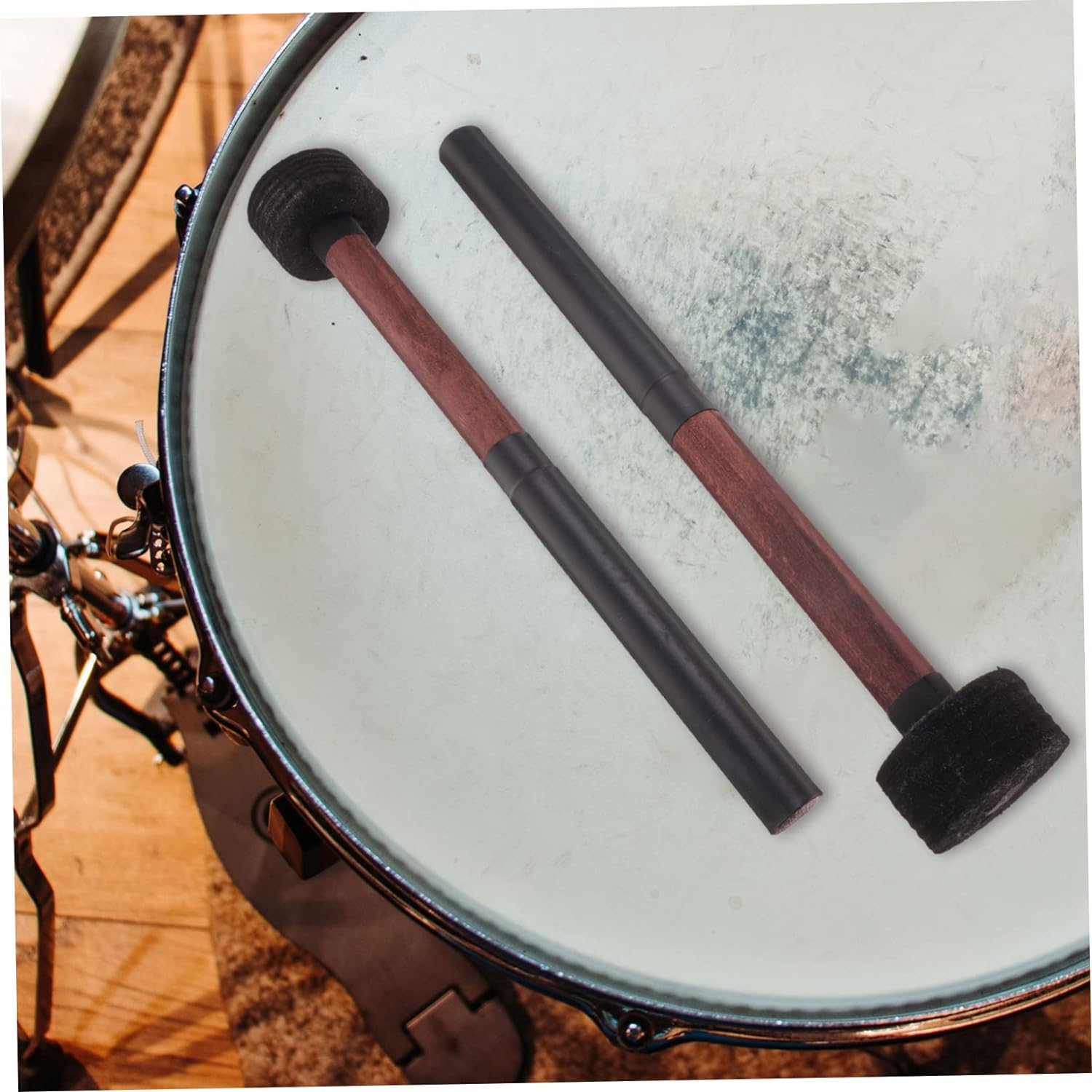 Slip Drum Sticks Bass Drum Mallet for Marching Band Performance Percussion Stick Replacement Musical Instrument Accessory