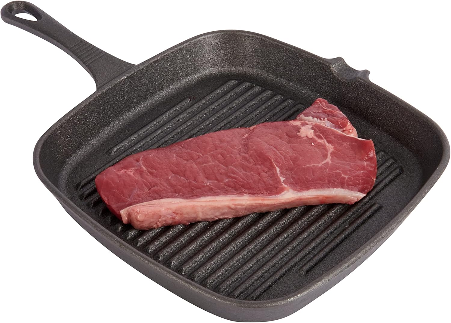 Kitchencraft Cast Iron Griddle Pan for Induction Hob, Square, 23Cm, Black image number 2