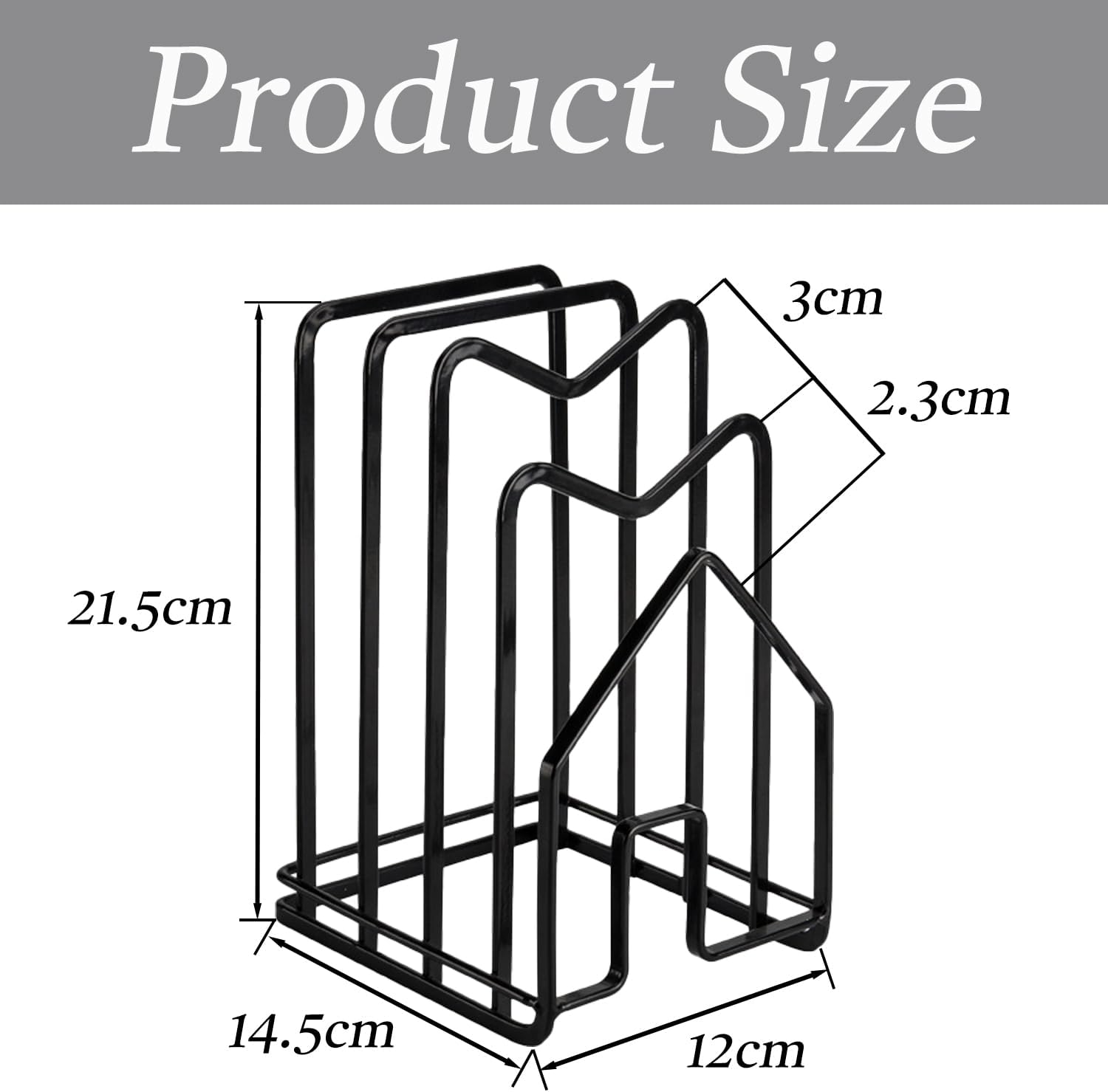 Cutting Board Rack, All-In-One Pot Lid & Chopping Board Organizer &ndash; Durable, Space-Saving Organizer for Your Kitchen image number 2
