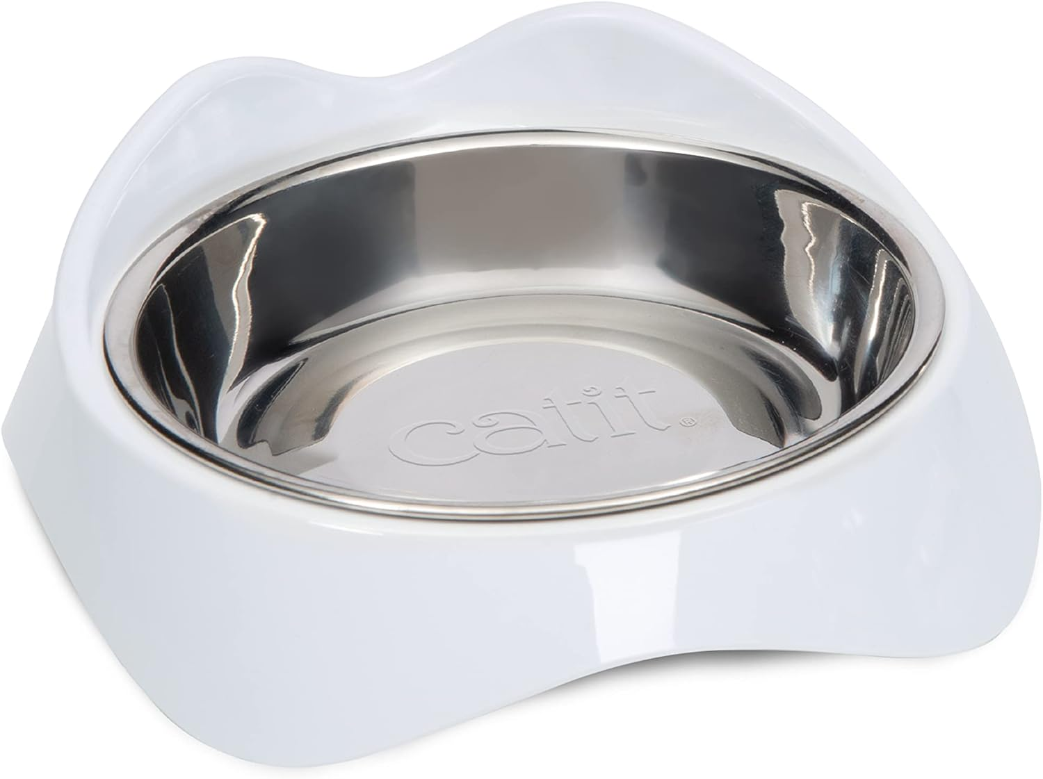Catit PIXI Feeding Dish, Whisker Stress Free Food & Water Cat Bowl image number 1