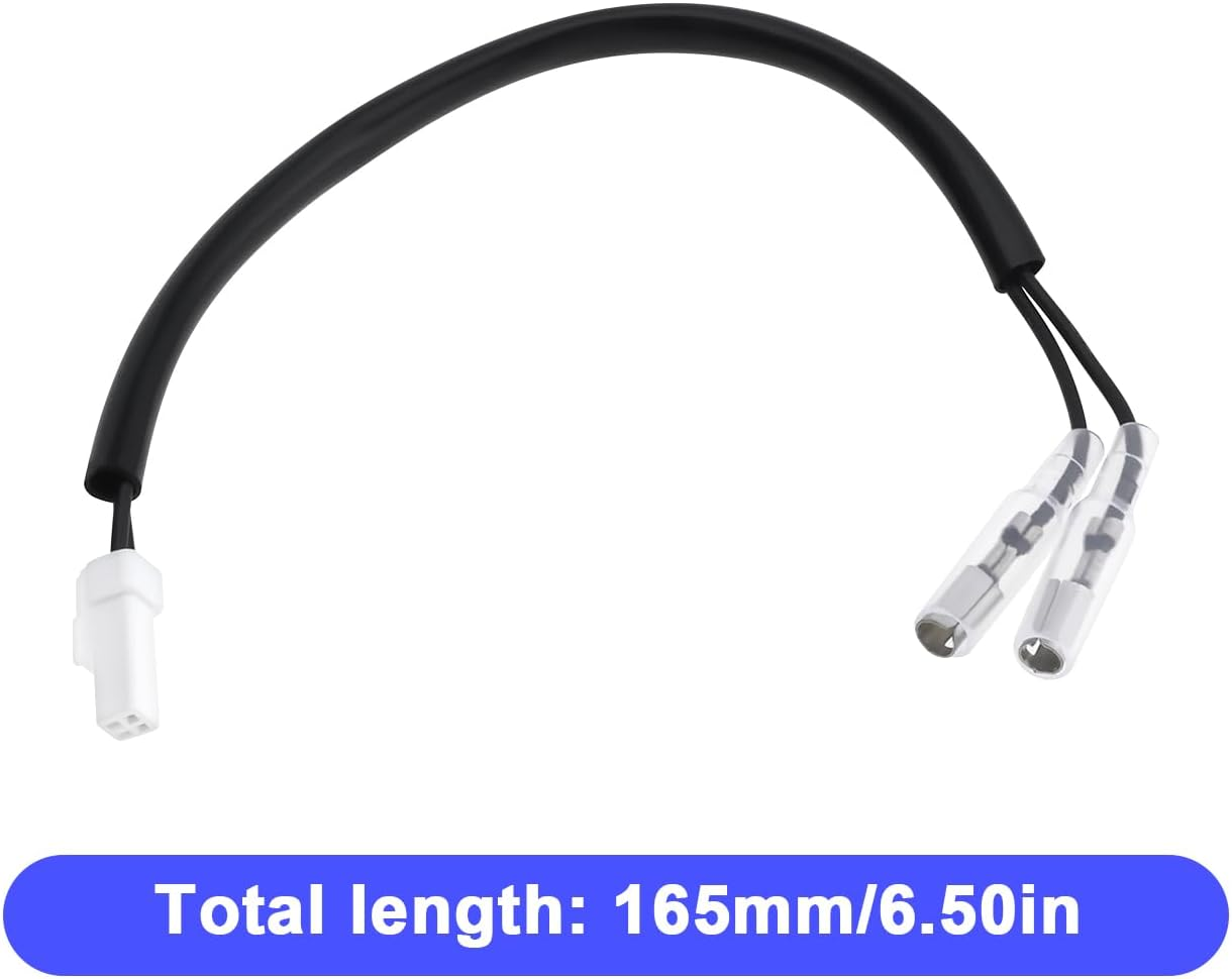 2Pcs Motorcycle LED Indicator Adapter Cable Harness Compatible with Ducati image number 2